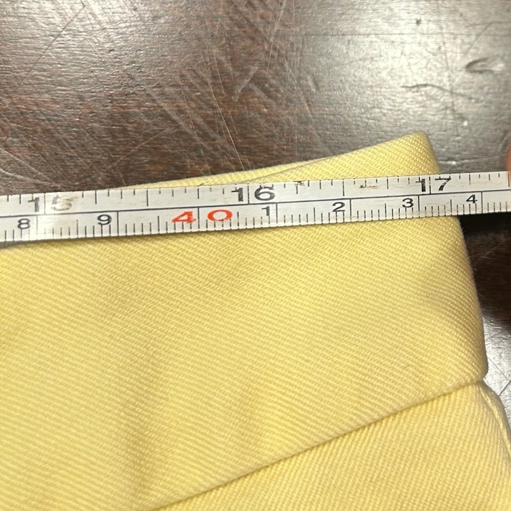 Lands' End Women's Light Yellow Straight Leg Pants - Picture 4 of 5